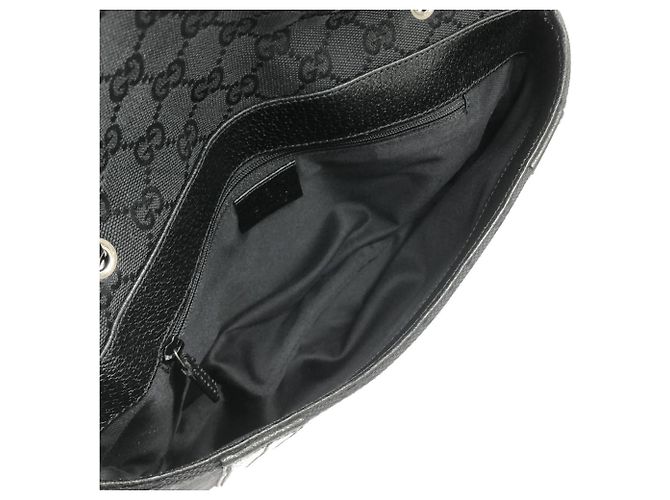 Borsa Gucci 113014 in tela GG nera Nero - vista 8