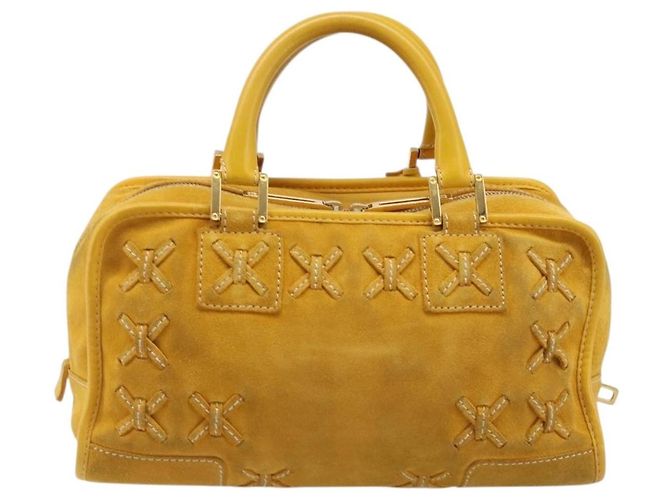 Loewe Amazona Suede 28 Giallo - vista 2