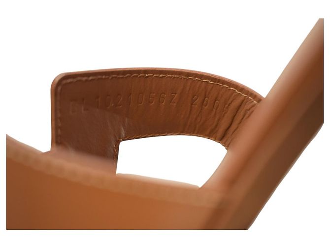 Hermès Oran Sandali Pelle Marrone 39 - vista 12
