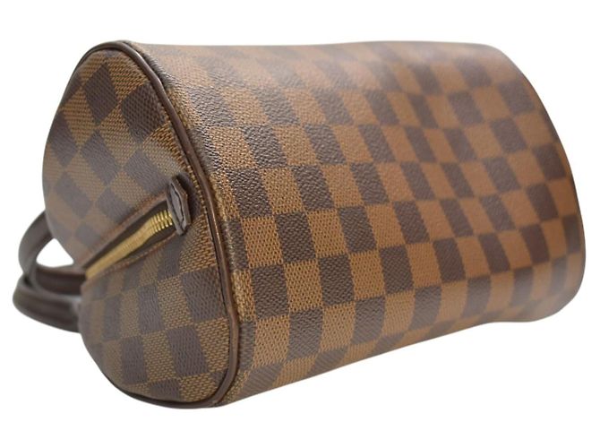 Bowling Louis Vuitton Ribera Mini Bolso de Mano Damier Ebene Marrón Castaño Monograma - vista 10