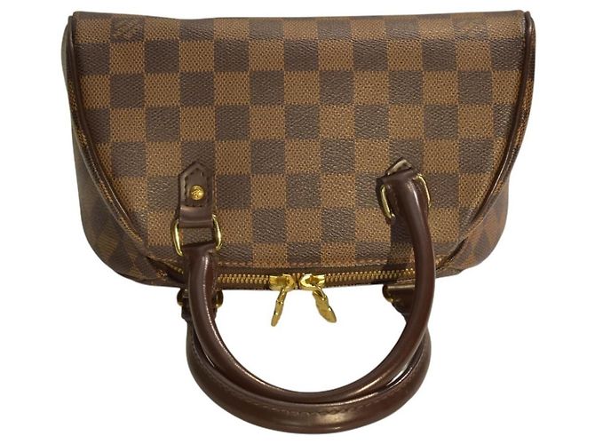 Bowling Louis Vuitton Ribera Mini Bolso de Mano Damier Ebene Marrón Castaño Monograma - vista 7