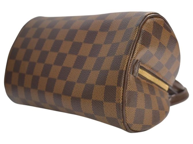 Bowling Louis Vuitton Ribera Mini Bolso de Mano Damier Ebene Marrón Castaño Monograma - vista 9