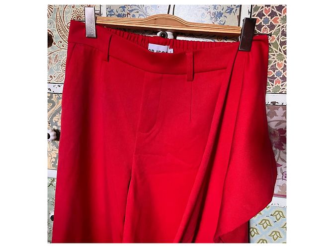 Autre Marque Pantalones anchos rojos Object Roja - vista 7