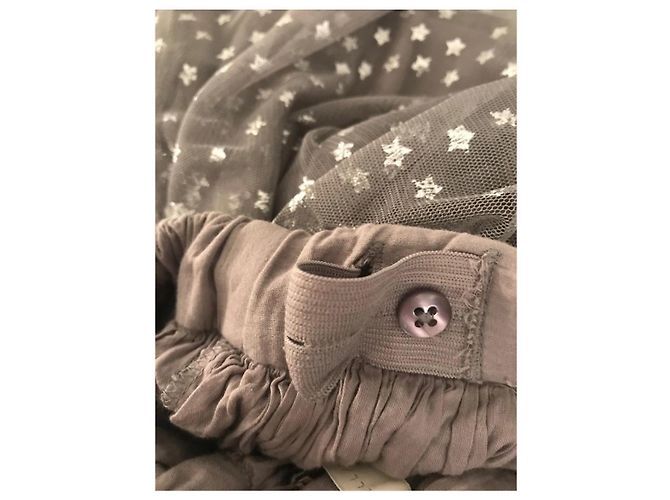 Stella Mc Cartney Stella McCartney Kids Tüllrock Grau Sterne Silber Hardware - Ansicht 4