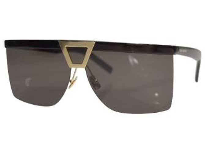 Autre Marque Saint Laurent SL 537 Palace Gafas de Sol Negras Negro Dorado - vista 10