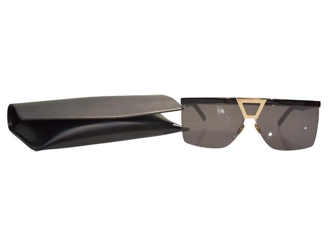 Autre Marque Saint Laurent SL 537 Palace Gafas de Sol Negras Negro Dorado - vista 2