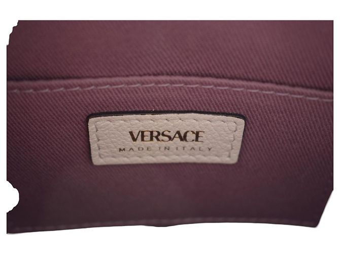 Versace Borsa a tracolla rotonda La Medusa pelle bianca Bianco - vista 16