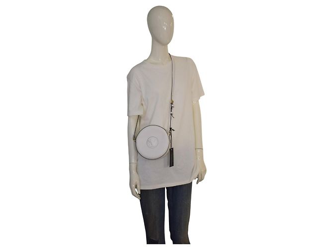 Versace Borsa a tracolla rotonda La Medusa pelle bianca Bianco - vista 18
