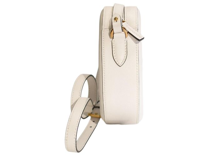 Versace Borsa a tracolla rotonda La Medusa pelle bianca Bianco - vista 5