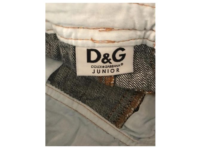 Peto de denim Dolce & Gabbana Junior Azul oscuro - vista 5
