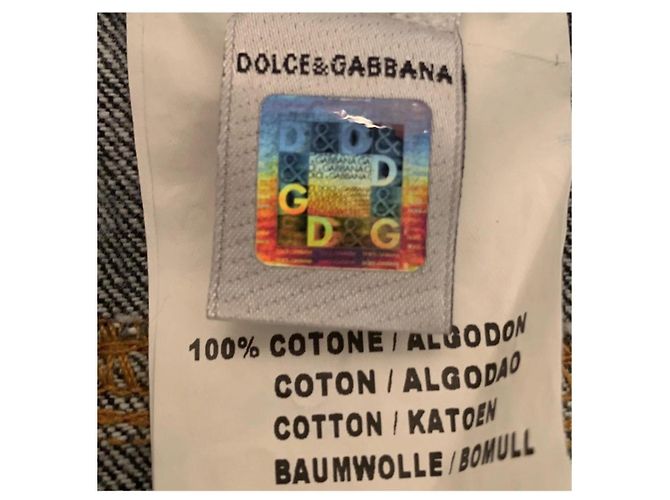 Peto de denim Dolce & Gabbana Junior Azul oscuro - vista 6