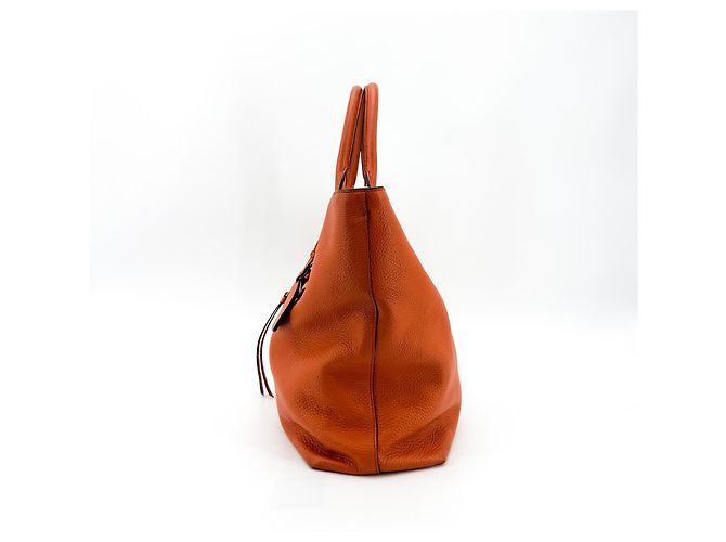 Tote Shopping Convertibile Prada in Pelle Saffiano Pelle Saffiano Tall Arancione - vista 4