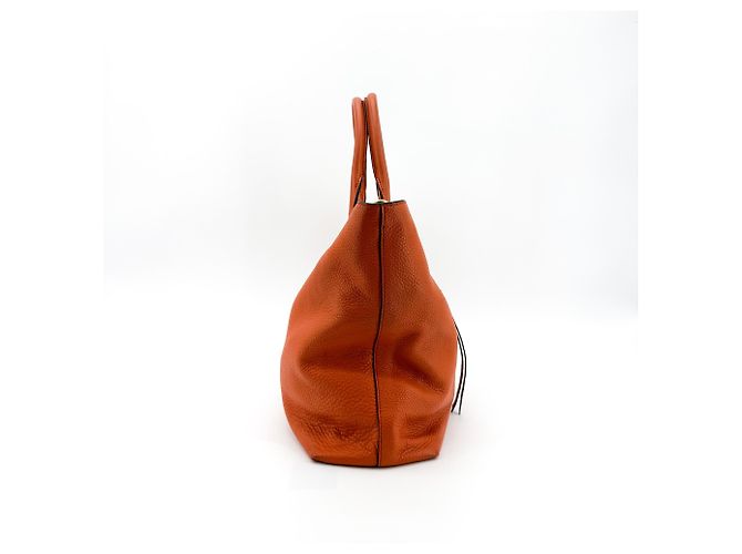 Tote Shopping Convertibile Prada in Pelle Saffiano Pelle Saffiano Tall Arancione - vista 5