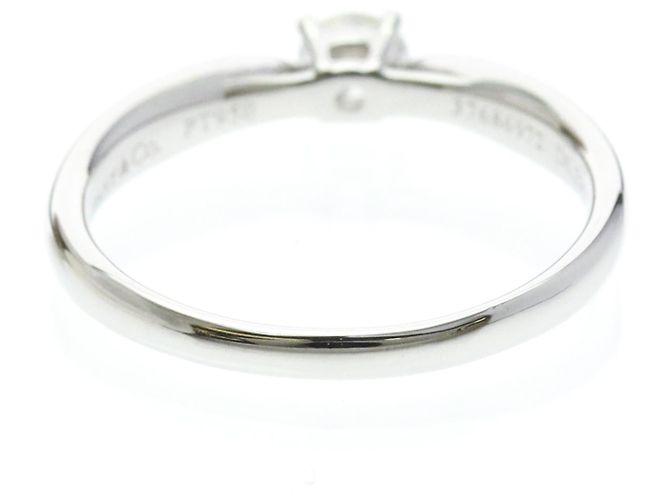 Tiffany & Co. Harmony Solitaire Platino e Diamanti Pavé con Diamante RBC G/VS1 0.23CT Argento - vista 2