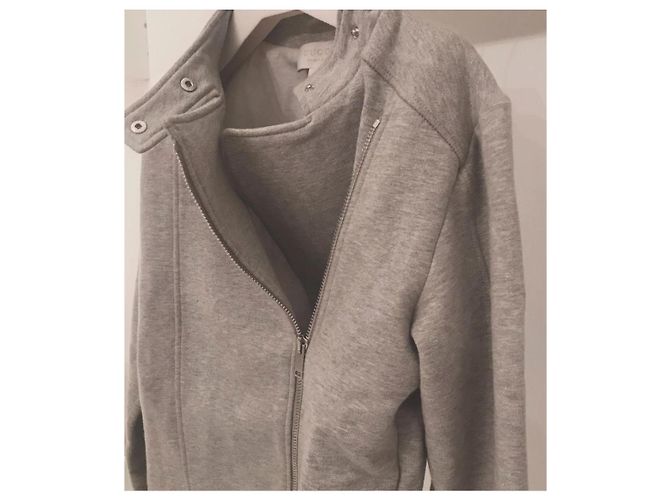 Chaqueta Biker Gucci en algodón gris - vista 3
