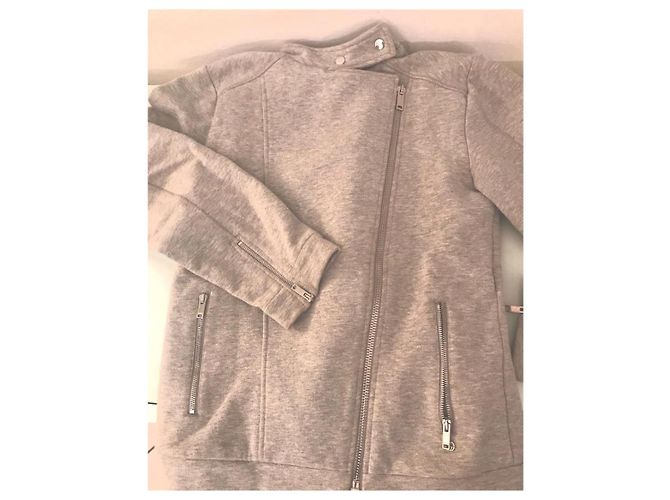Chaqueta Biker Gucci en algodón gris - vista 4