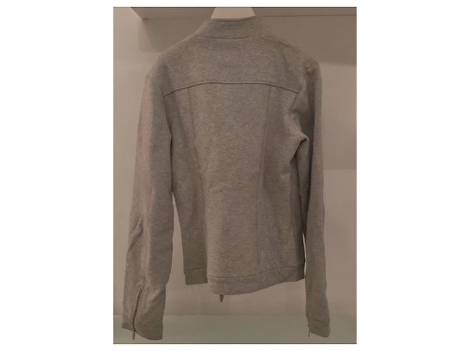 Chaqueta Biker Gucci en algodón gris - vista 6