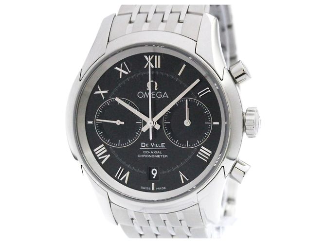 Omega De Ville Hour Vision Co-Axial Chronometer Chronograph Automatic Stainless Steel 42 - vista 4