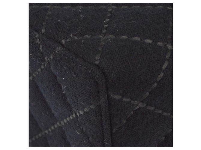 Beauty case Chanel Vintage in tessuto matelassé Small Nero - vista 7