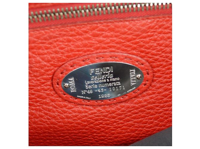 Fendi Selleria Peekaboo Fit Leather Regular Schwarz - Ansicht 4