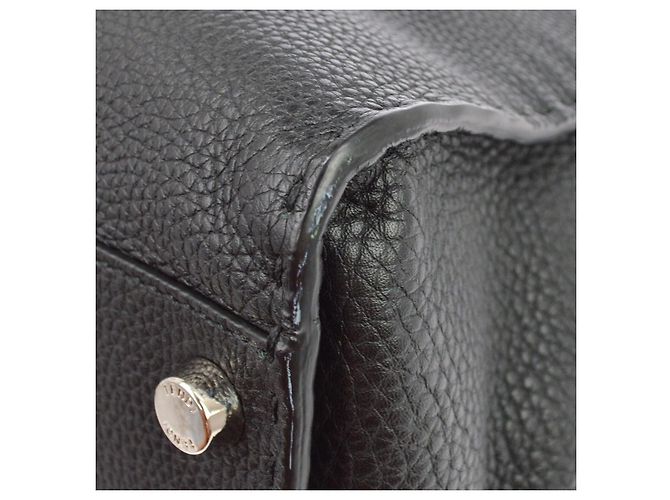 Fendi Selleria Peekaboo Fit Leather Regular Schwarz - Ansicht 7
