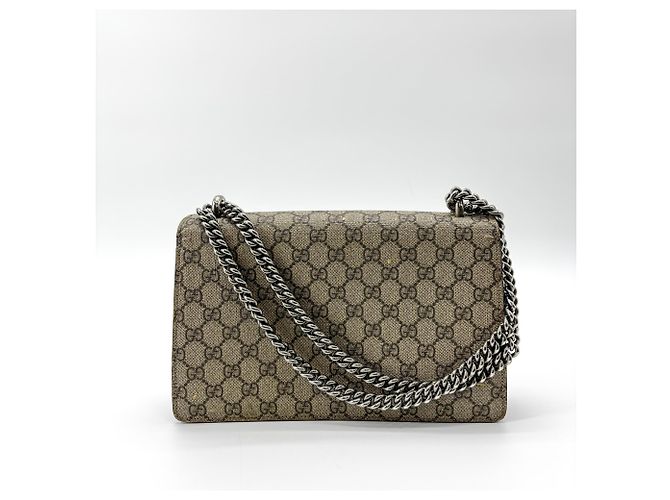 Gucci Dionysus GG Coated Canvas Medium Bege - vista 2