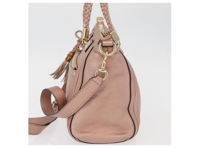 Gucci Bella Convertible Top Handle Leather Small Pink - Ansicht 3