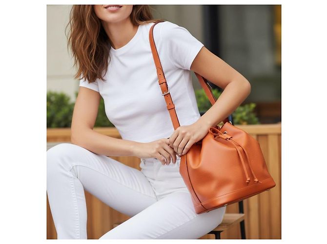 Louis Vuitton Noé Petit Pelle Epi Arancione Mandarino - vista 10