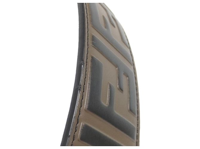 Tracolla Fendi 8AV077 A5PJ in pelle di vitello marrone e oro D'oro - vista 2