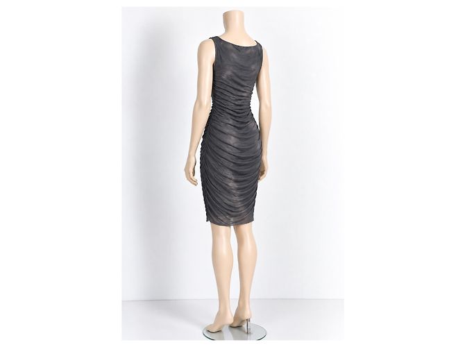 Zadig & Voltaire Roza Kleid Grau Lyocell-Mix Anthrazitgrau - Ansicht 3