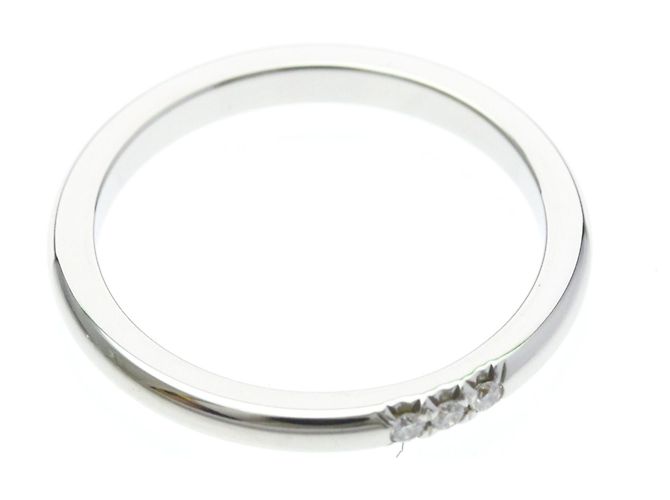 Fede nuziale Tiffany & Co. Forever in platino 950 con diamanti Argento - vista 5