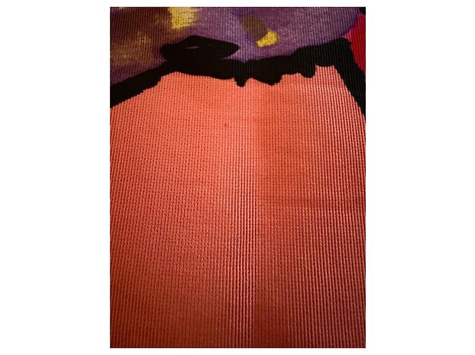 Minifalda Gianni Versace Couture estampado floral Negro Rosa Blanco Roja Verde Púrpura - vista 10