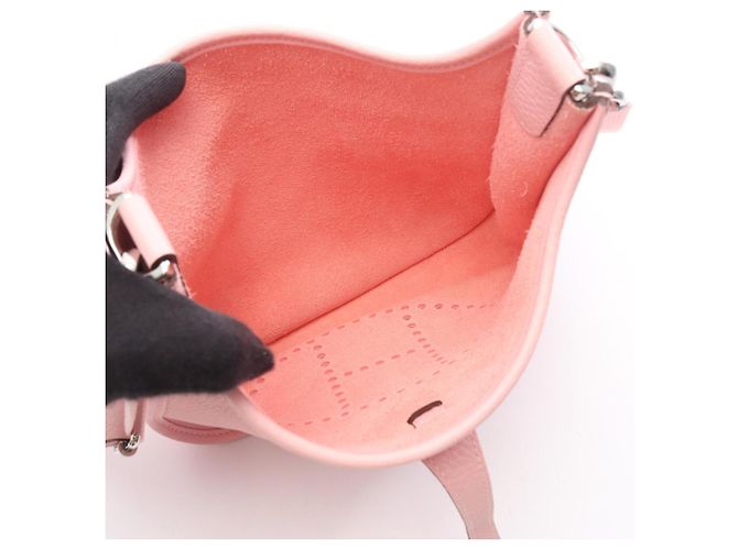 Hermès Borsa a tracolla Hermes Evelyne 3 23 Rosa - vista 3