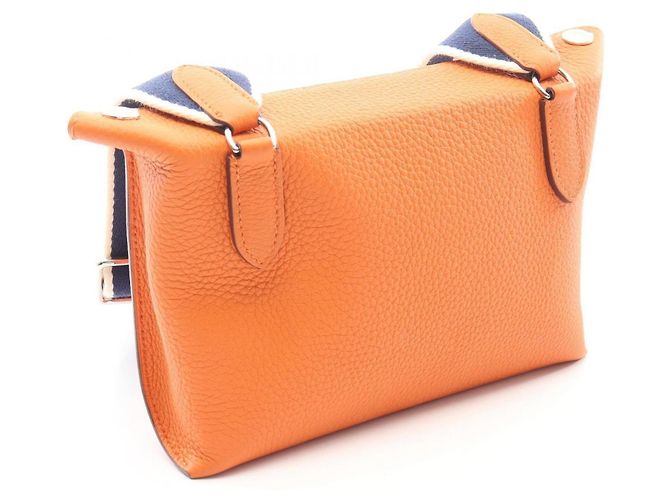 Hermès Borsa a tracolla Hermes Vid Poche Arancione - vista 2
