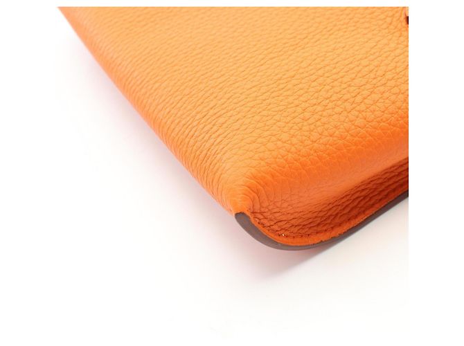 Hermès Borsa a tracolla Hermes Vid Poche Arancione - vista 7