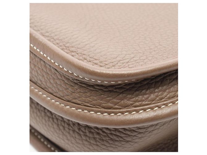Hermès Borsa a tracolla Hermes Evelyne 3 Trois PM Marrone Taupe - vista 6