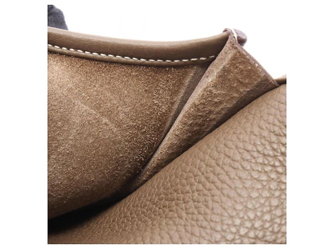 Hermès Borsa a tracolla Hermes Evelyne 3 Trois PM Marrone Taupe - vista 8