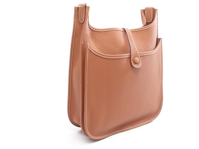 Hermès Borsa a tracolla Hermes Evelyne 3 Trois PM Marrone - vista 2