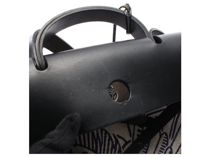 Hermès Bolsa Hermes Herbag Zip MM Pegasus Pop Azul Bege Cru Azul marinho - vista 7