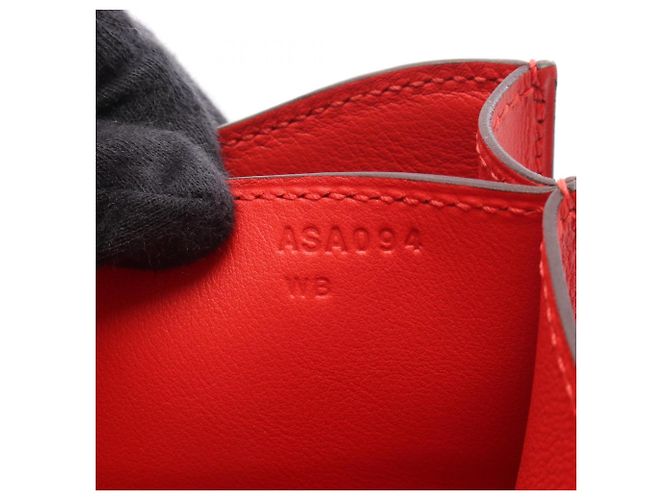 Hermès Borsa a tracolla Hermes Constance 3 Mini Rouge Tomato Rosso - vista 5