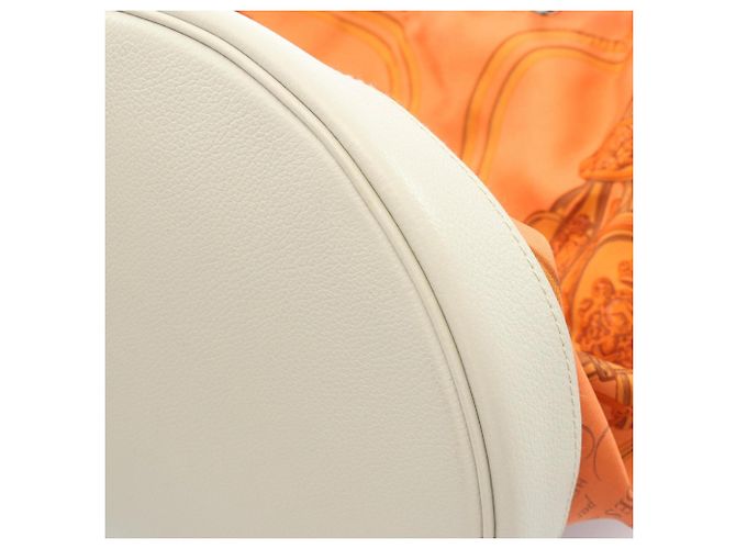 Hermès Borsa a tracolla Hermes Soie Coeur 22 Brides de Gala Multicolore Arancione - vista 6