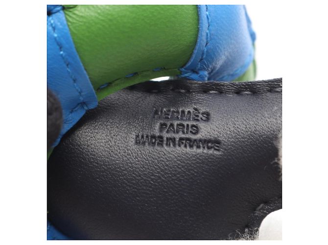 Hermès Hermes Buddy Charm à la Mer Azul Verde Azul marino - vista 3