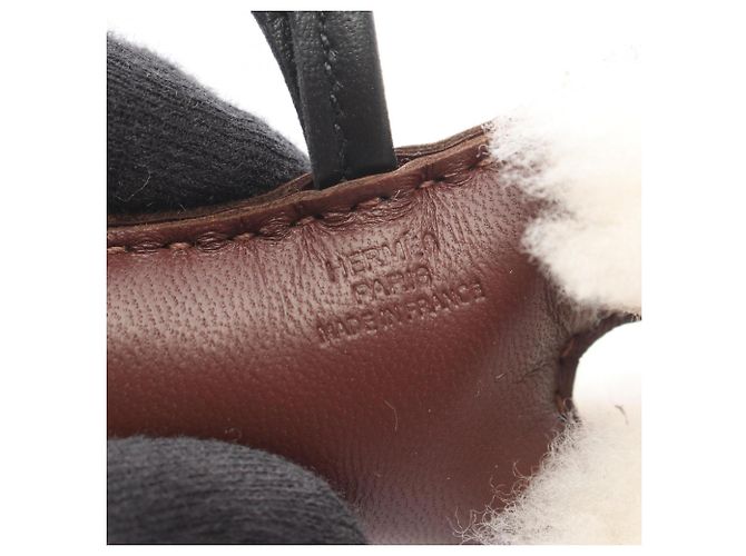 Hermès Hermes Buddy Charm Handtaschen-Accessoire Braun Schwarz - Ansicht 3