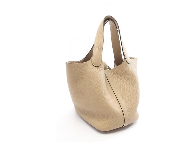 Hermès Borsa Hermes Picotin Lock PM Trench Beige - vista 2