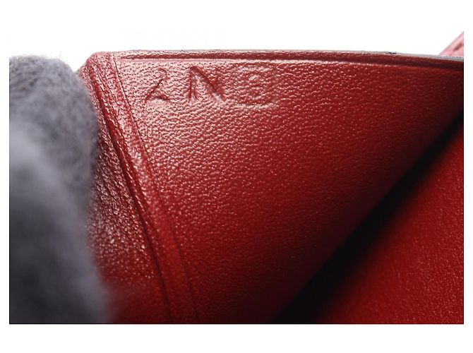 Hermès Hermes Bearn Compact Bi-fold Wallet Red Dark red - view 6