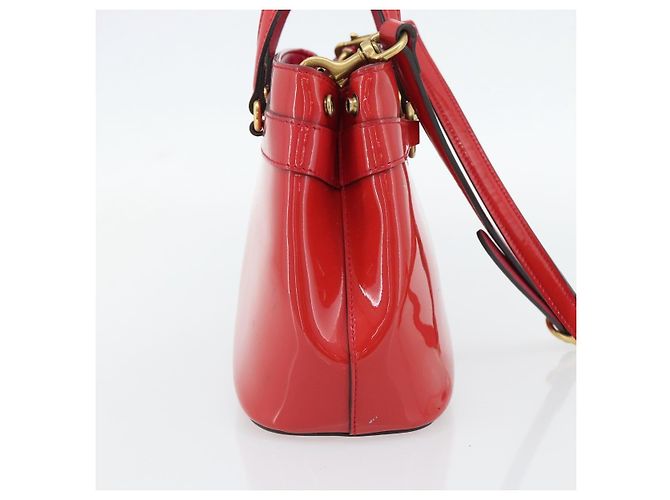 Tote Convertible Gucci Bright Bit in vernice Medium Rosa - vista 3