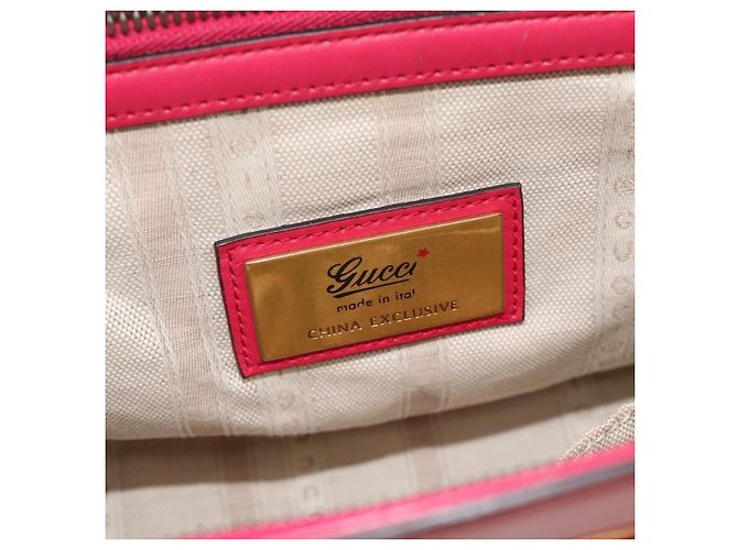 Tote Convertible Gucci Bright Bit in vernice Medium Rosa - vista 6