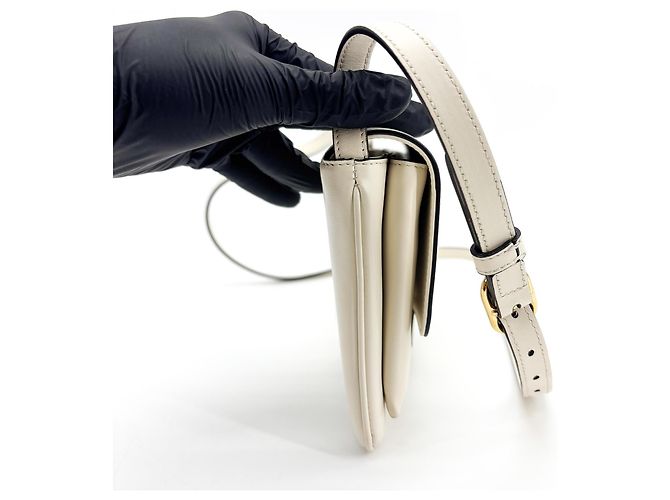 Gucci Blondie Flap Leather Medium Branco - vista 4