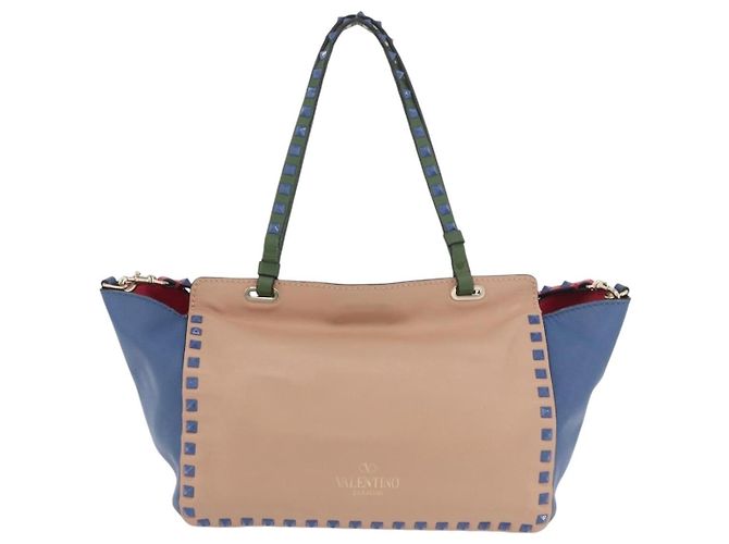 Valentino Garavani Rockstud Frame Handle Calf Hair Large Multicolore - vista 2