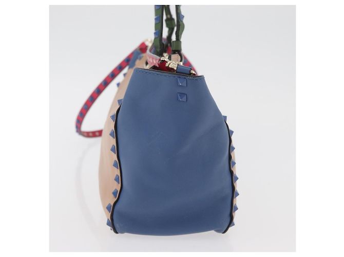 Valentino Garavani Rockstud Frame Handle Calf Hair Large Multicolore - vista 3